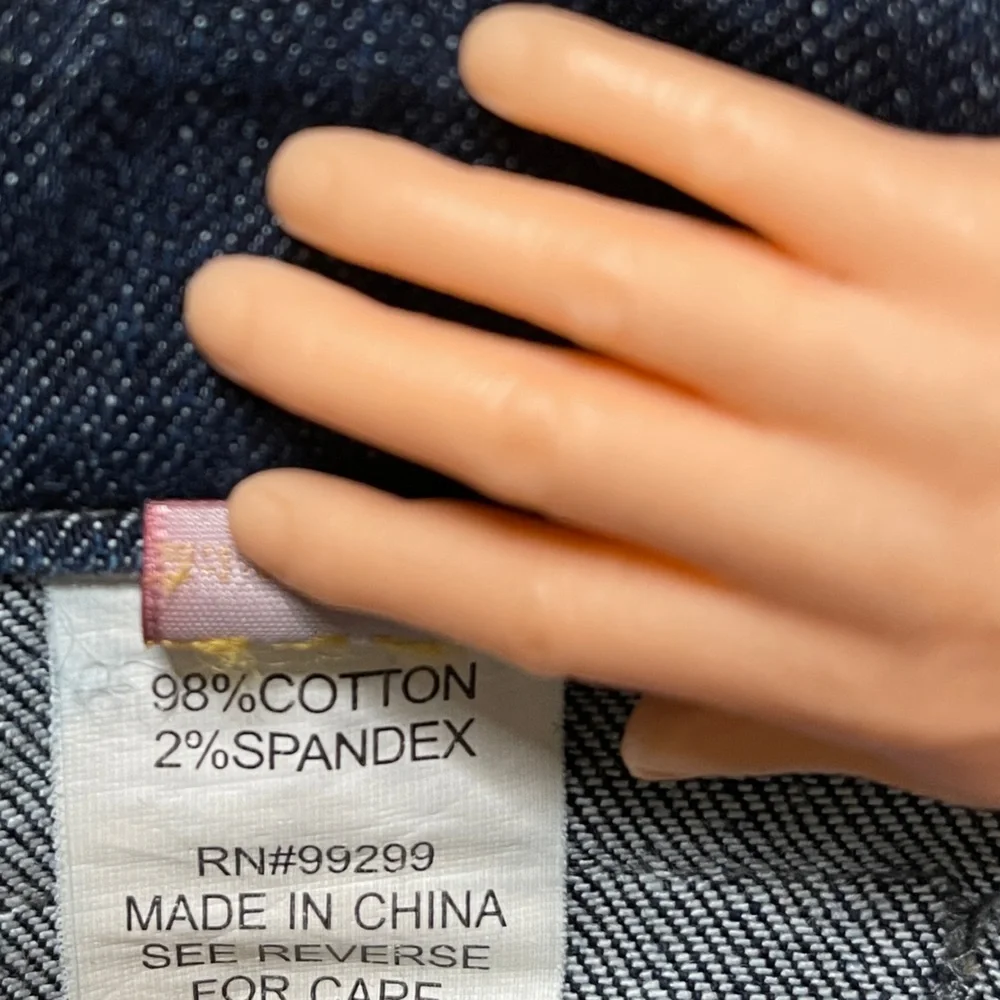 Level 99 Capri Dark Blue Cropped Size 27 Jeans - Picture 7 of 10